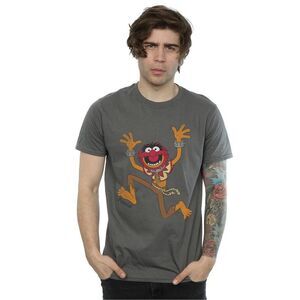 The Muppets Mens Classic Animal Heather T-Shirt / Charcoal